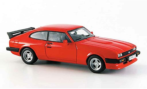 Ford Capri 2.8 Turbo 1/43 Neo MK III rood modelauto