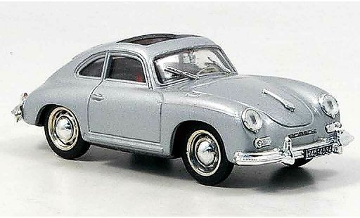 Porsche 356 1952 1/43 Brumm Coupe grijs metallic geoffnetes Schiebedak modelauto