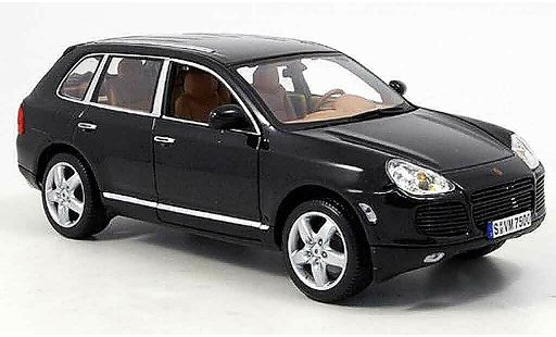 Porsche Cayenne Turbo S 1/18 Norev zwart 2003 modelauto
