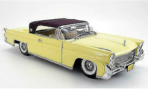 Lincoln Continental 1958 1/18 Sun Star mark iii geel modelauto