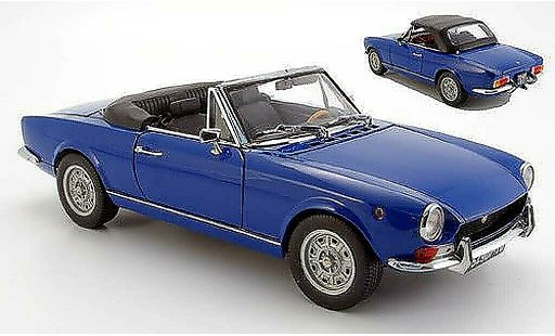 Fiat 124 Limousine 1/18 Sun Star blauw geoffnetes kap 1969 modelauto