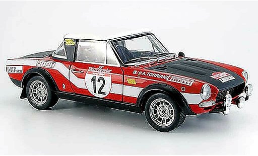 Fiat 124 Abarth 1/18 Sun Star no. 12 rallye san remo 1973 modelauto