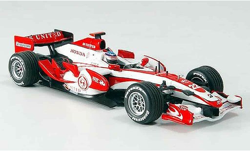 Honda F1 Base 1/43 Minichamps Super Aguri SA07 T. Sato Zweite Saisonhalfte 2007 modelauto
