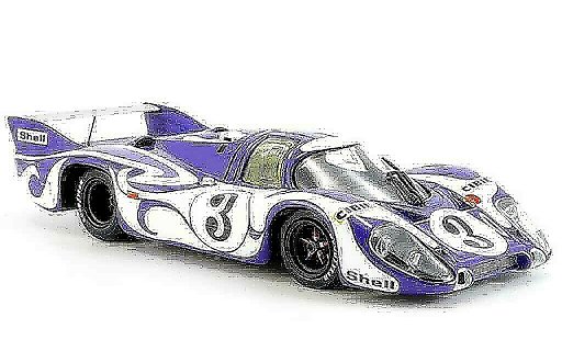 Porsche 917 1970 1/43 Minichamps Hippie Training Le Mans modelauto