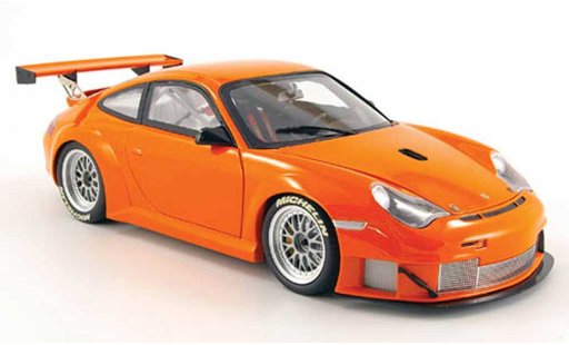 Porsche 911 GT3 RSR 1/18 Minichamps oranje alms 2004 modelauto