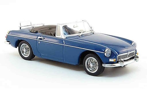 MG B Roadster 1/43 Minichamps blauw 1968 modelauto