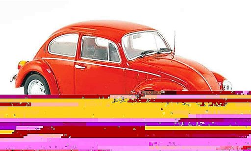 Volkswagen Coccinelle Base 1/43 Minichamps 1200 rood 1983 modelauto