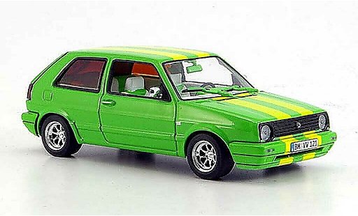 Volkswagen Golf Base 1/43 Minichamps Street Racer groen modelauto
