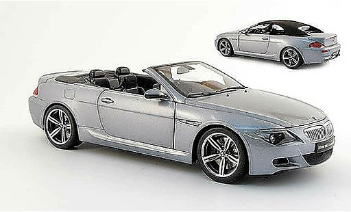 Bmw M6 Cabriolet 1/18 Kyosho E64 grijs 2005 modelauto
