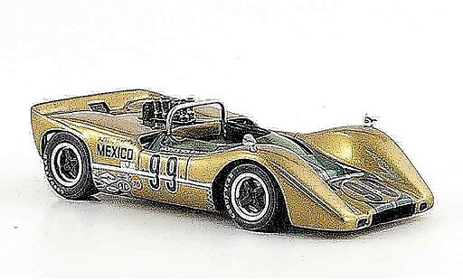 McLaren M6 Base 1/43 Spark B No.99 M. Solana winnaar Mexico 1968 modelauto