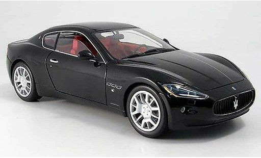 Maserati Gran Turismo S 1/18 Mondo Motors zwart modelauto