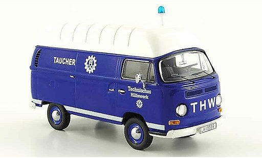 Volkswagen Combi A 1/43 Schuco t2a bestelwagen thw taucher hochdak modelauto