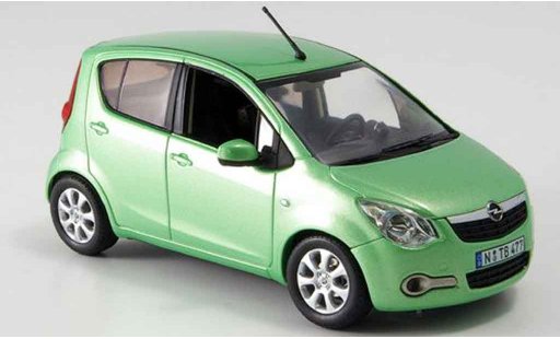 Opel Agila Base 1/43 Schuco groen modelauto