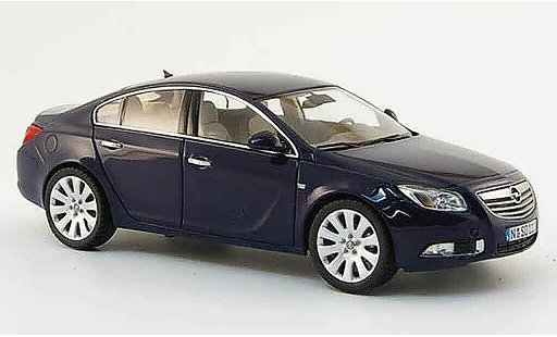 Opel Insignia Base 1/43 Schuco blauw stufenheck 2008 modelauto