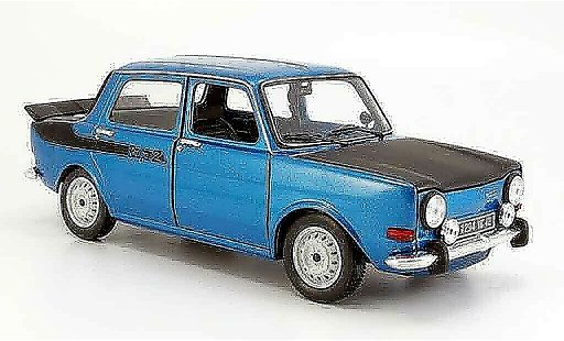 Simca 1000 Rallye 2 1/18 Norev 2 blauw 1976 modelauto