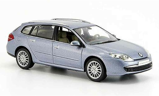 Renault Laguna Estate 1/43 Norev grijs metallicblauw 2007 modelauto