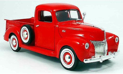 Ford 1940 Pick Up 1/18 Motormax - rood modelauto