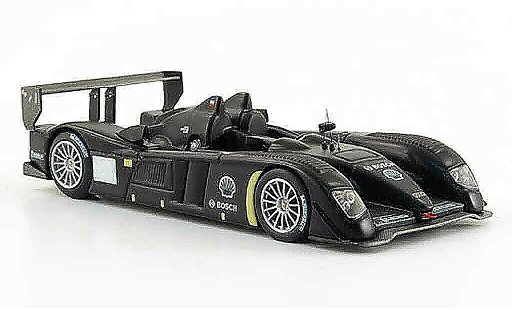 Audi R10 course 1/43 IXO TDI matzwart Test Car 24h Le Mans 2007 modelauto