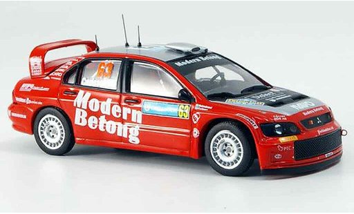 Mitsubishi Lancer Evolution IX 1/43 IXO WRC No.63 Dritter Rally Zweden 2006 modelauto