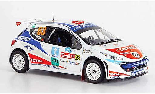 Peugeot 207 S2000 1/43 IXO no.63 magalhaes rallye portugal 2007 modelauto