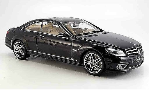 Mercedes Classe CL AMG 1/18 Autoart 63 (c 216) zwart avec ledersitzen modelauto