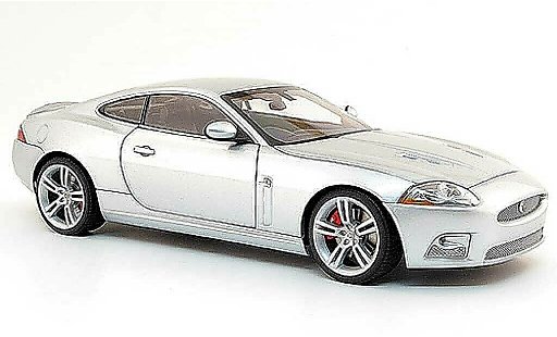 Jaguar XKR R coupe 1/18 Autoart grijs rechtslenker (rhd) modelauto