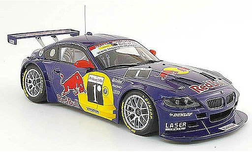 Bmw Z4 course 1/18 Autoart E85 coupe no.1 red bull winnaar grijsstone 2007 modelauto