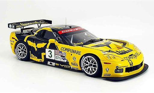 Chevrolet Corvette course 1/18 Autoart C6 r no.3 magnussen/o`connell alms 2007 modelauto