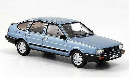 Volkswagen Passat B2 1/43 WhiteBox grijs metallic blauw 1985 modelauto