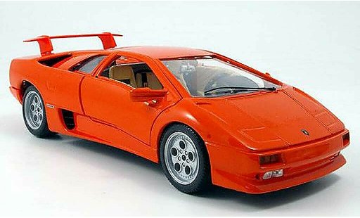 Lamborghini Diablo 1990 1/18 Burago oranje modelauto