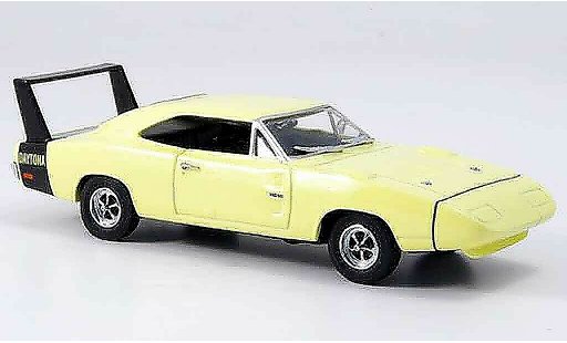 Dodge Charger 1969 1/43 Eagle Daytona geel Strassenversion modelauto