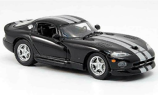 Dodge Viper GTS 1/43 Eagle Coupe zwart avec grijs metallicnen strepen 1999 modelauto