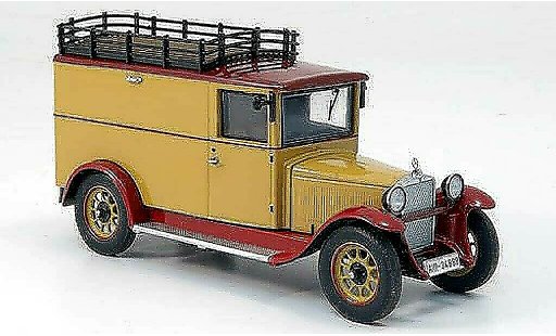 Mercedes L1000 Kastenwagen 1/43 Premium ClassiXXs Express bruin Bestelwagen avec Gepacktrager modelauto