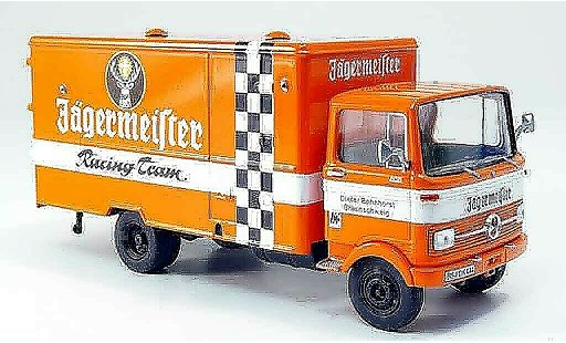 Mercedes LP 608 Koffer 1/43 Premium Cls Jagermeister Racing Team LKW modelauto