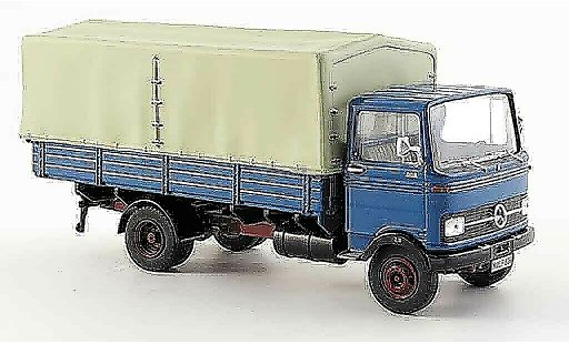 Mercedes LP 608 Pritsche 1/43 Premium Cls laadbak blauw modelauto