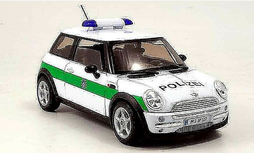 Mini Cooper D 1/18 Welly politie Duitsland modelauto