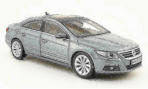 Volkswagen Passat B6 1/18 Norev cc blauw ciel metallic 2008 modelauto