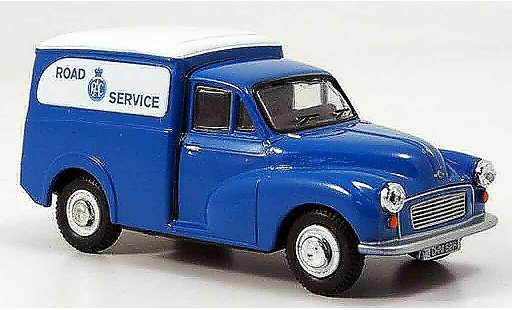 Morris Minor Van 1/43 Oxford blauw wit bestelwagen RAC Road Service modelauto