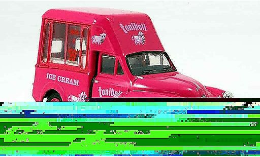 Morris Minor Van 1/43 Oxford roze Tonibell Hochdak Eiswagen modelauto