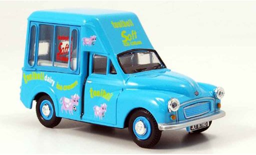 Morris Minor Van 1/43 Oxford blauw Tonibell Hochdak Eiswagen modelauto