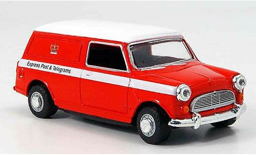 Austin Mini Van utilitaire 1/43 Oxford rood wit Royal Mail Express modelauto