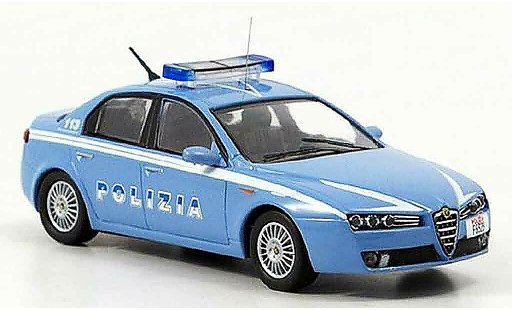 Alfa Romeo 159 polizia 1/43 M4 politie b quality 2005 modelauto