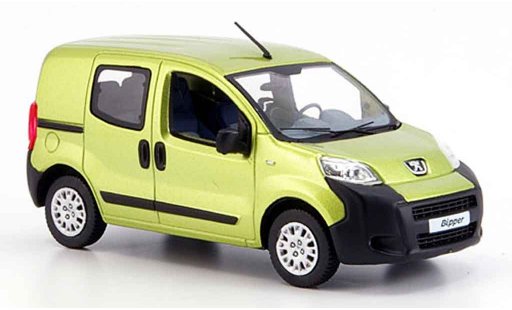 Peugeot Bipper Tepee 1/43 Norev geel avec fenstern 2007 modelauto