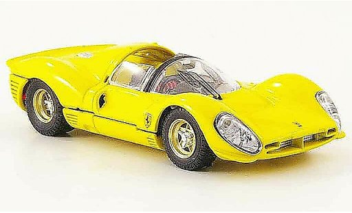 Ferrari 330 P4 1/43 Bang spider geel strassenversion modelauto