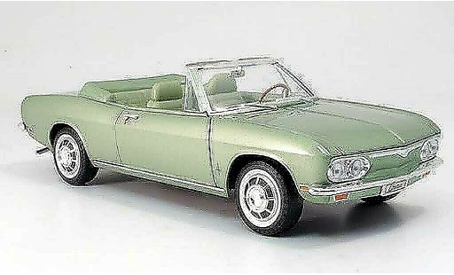 Chevrolet Corvair Convertible 1/18 Yat Ming monza cabriolet groen 1969 modelauto