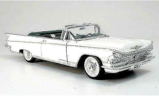 Buick Electra Convertible 1/18 Yat Ming 225 cabriolet wit 1959 modelauto