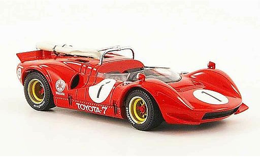 Toyota 7 GP 1968 1/43 Ebbro no.1 rood japan modelauto