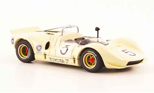 Toyota 7 GP 1968 1/43 Ebbro no.5 beige japan modelauto