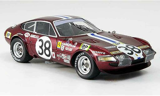 Ferrari 365 GTB/4 1/43 Red Line no.38 jarier buchet neunter le mans 1972 modelauto