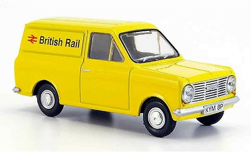Bedford HA utilitaire 1/43 Oxford Van geel British Rail modelauto